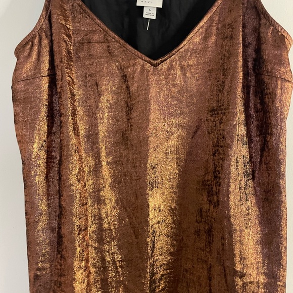 Brown Shimmery Cocktail Dress - Picture 4 of 4